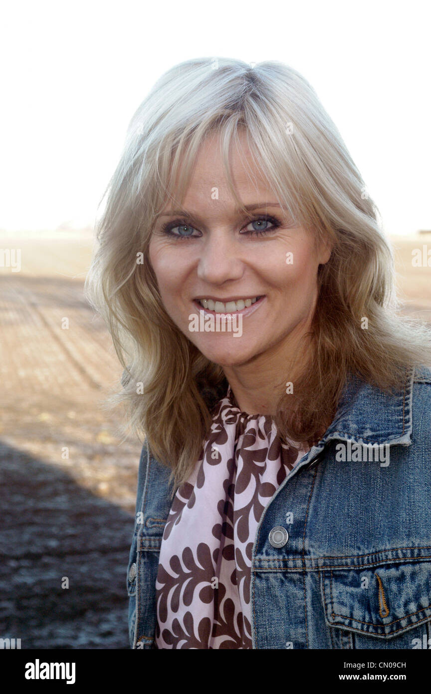 Linda Barker at home Stock Photo