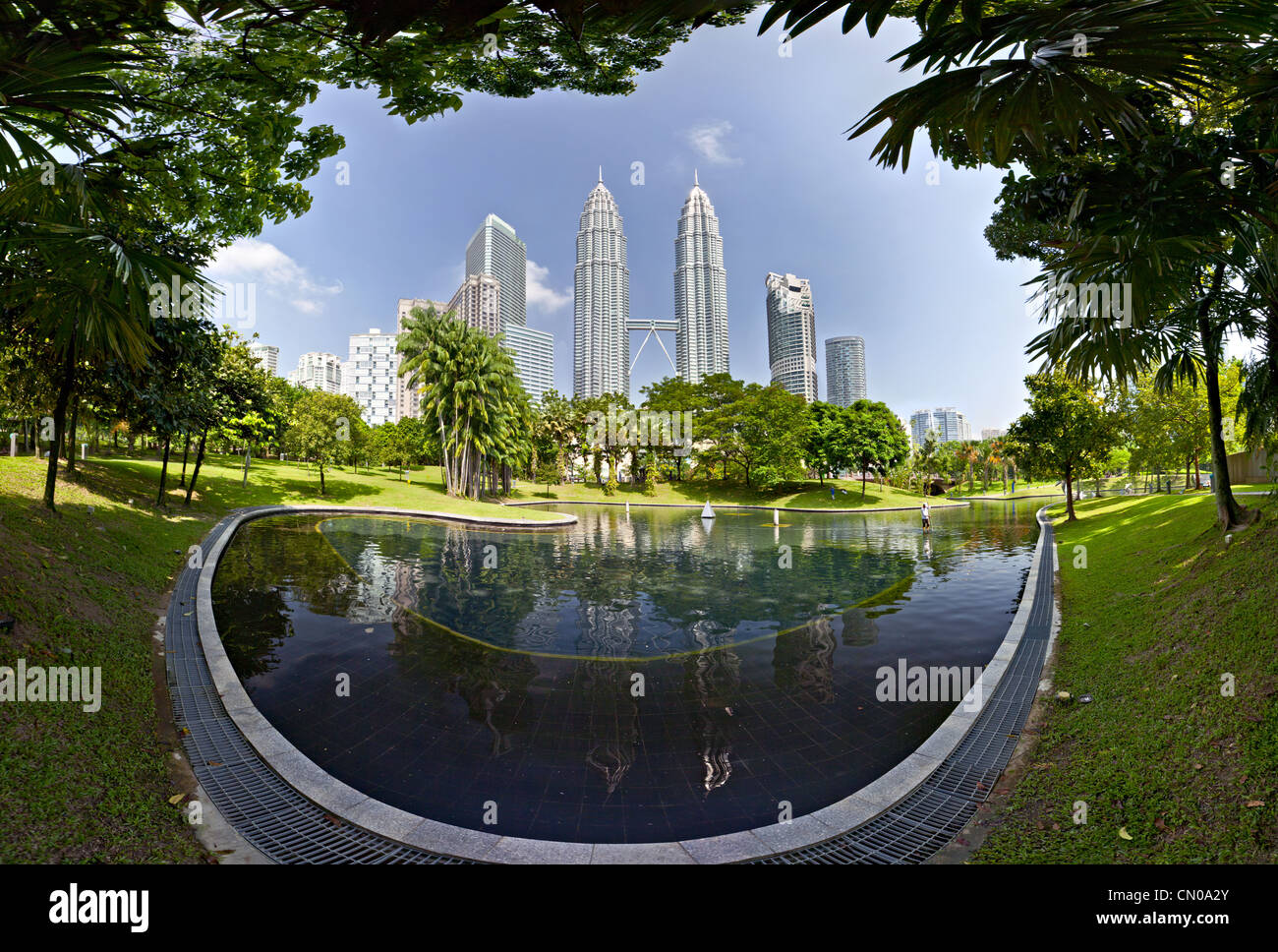 Petronas Twin Towers at Kuala Lumpur, Malaysia Stock Photo