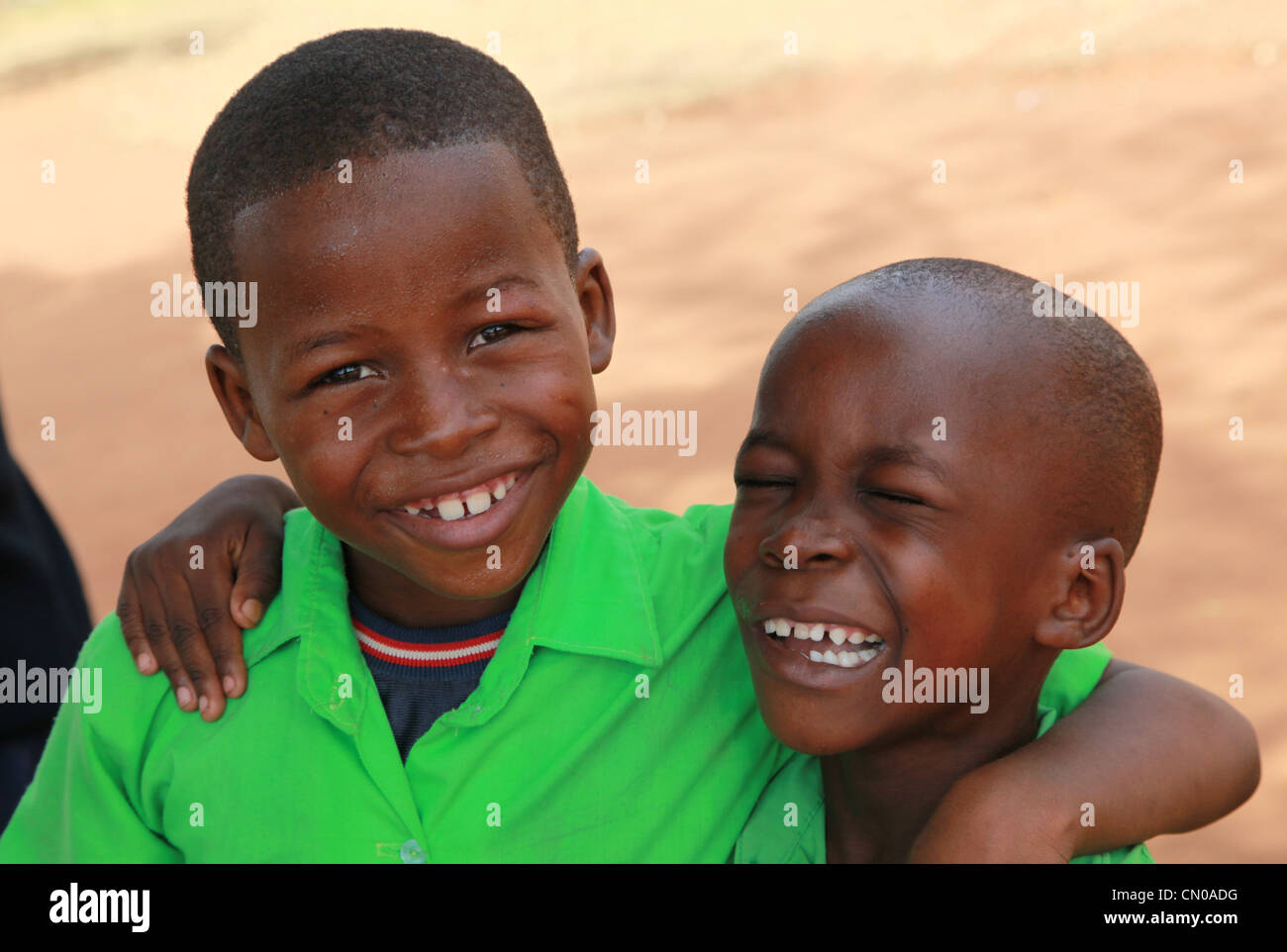 Schoolchildren, Ukanda Kenya Africa Stock Photo