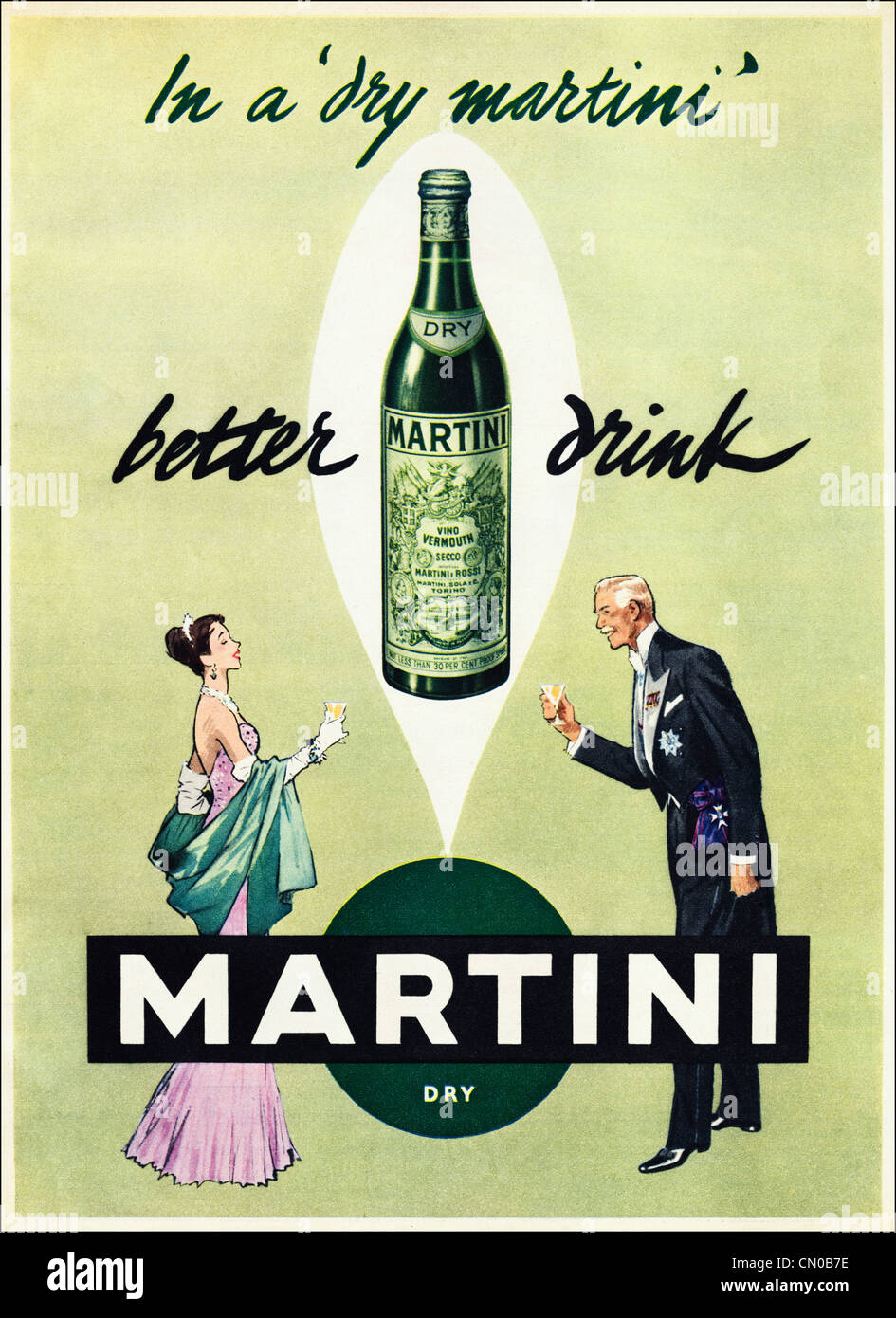 1948年 フランス製ヴィンテージ広告ポスター Martini（マルティーニ） $_1.JPG?set_id=8800005007