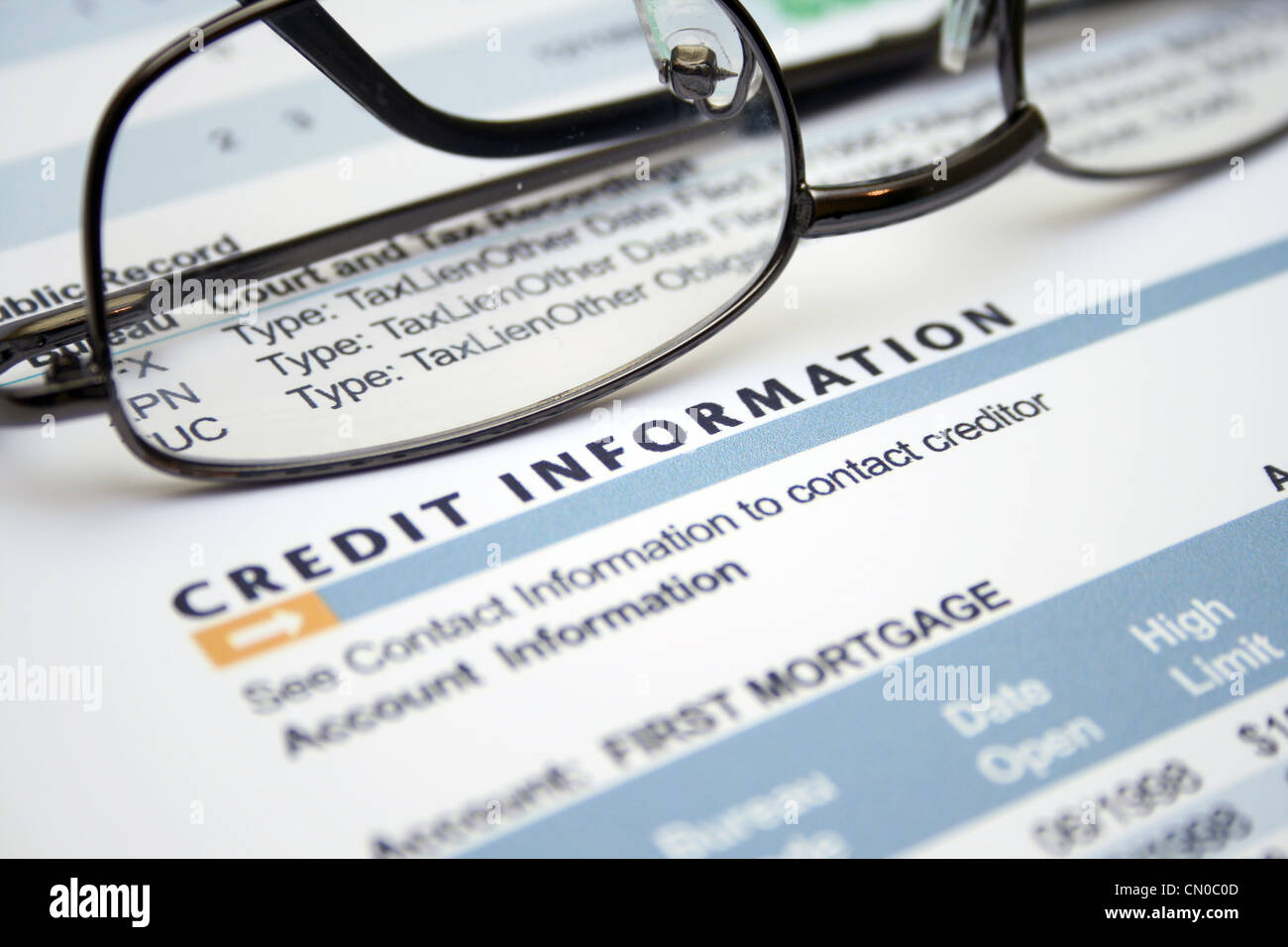 Credit Balance Report Stock Photo Alamy Credit Balance Report Stock Photo Alamy