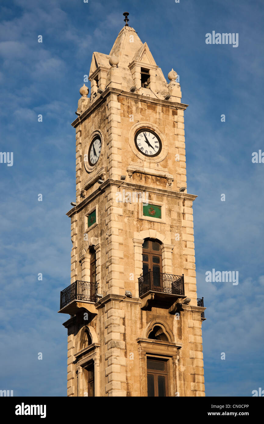 Clock Tower in Tripoli Stock Photo