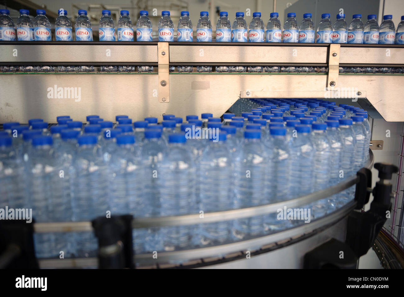 Luso water bottling plant Stock Photo Alamy
