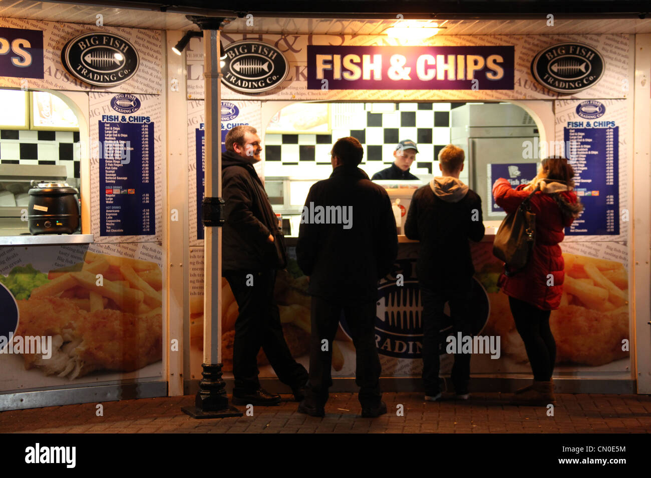 Fish and Chips in Brighton Stock Photo