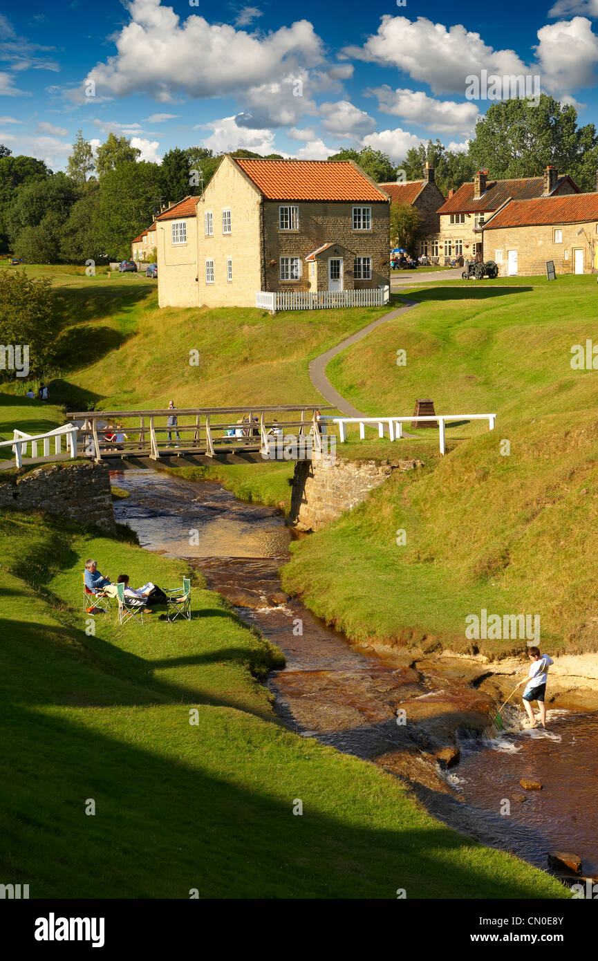 Traditional stone houses of Hutton Le Hole, North Yorks Moors National
