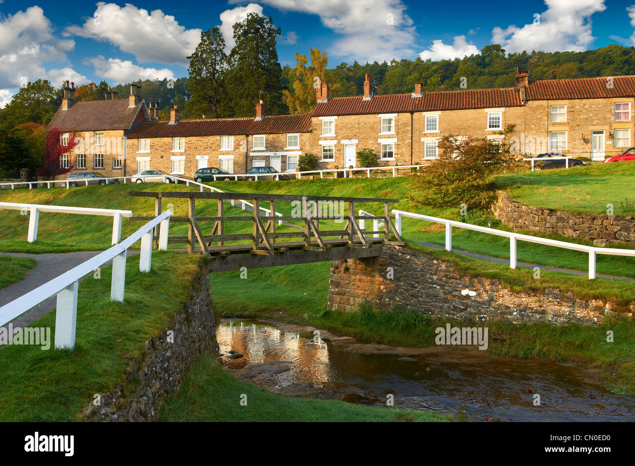 Traditional stone houses of Hutton Le Hole, North Yorks Moors National