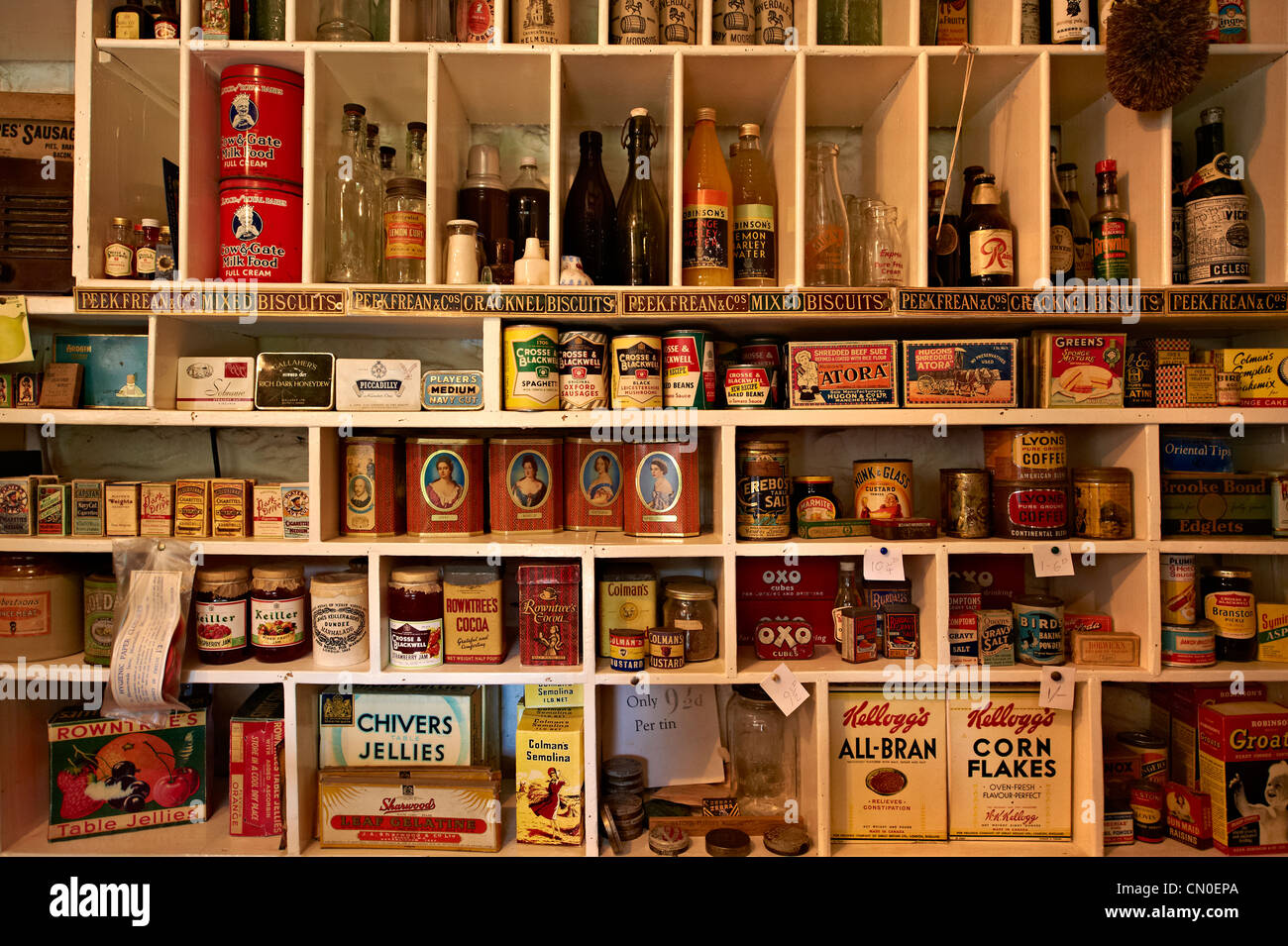 Ryedale folk museum old village store hires stock photography and