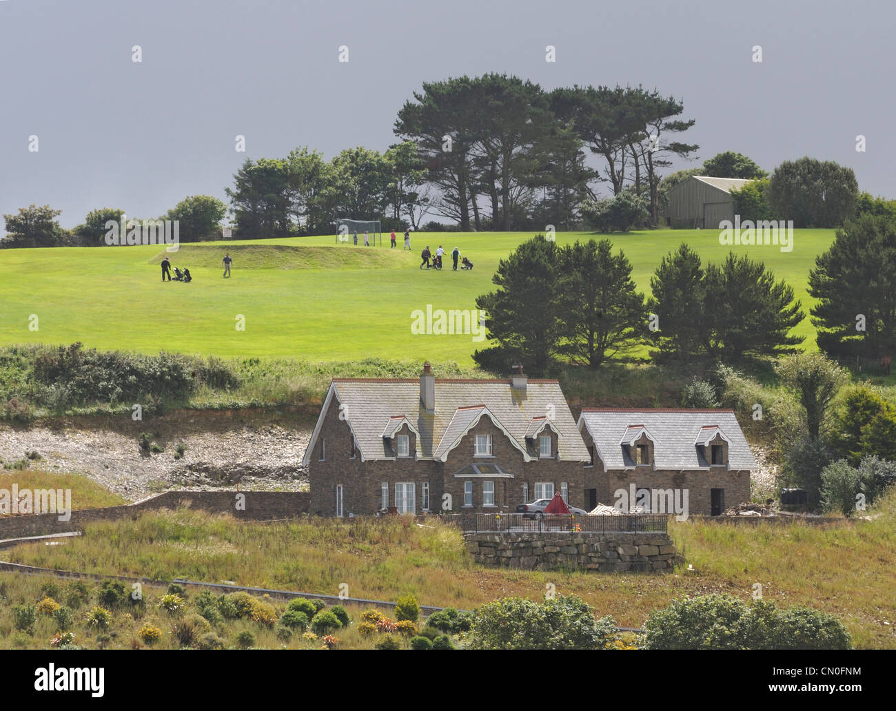 House and a golf course, Inchydoney, West Cork, Ireland Stock Photo Alamy