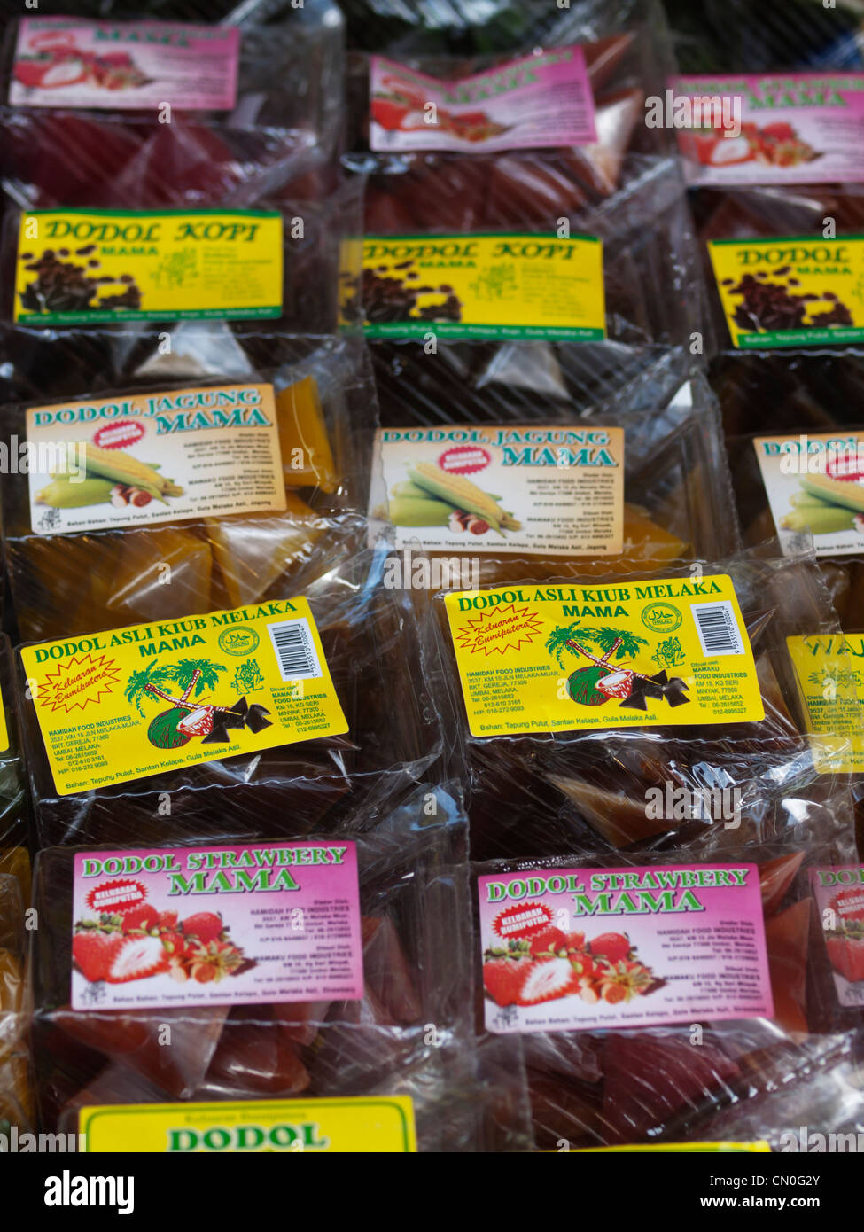 Malaysian dodol sweets Stock Photo