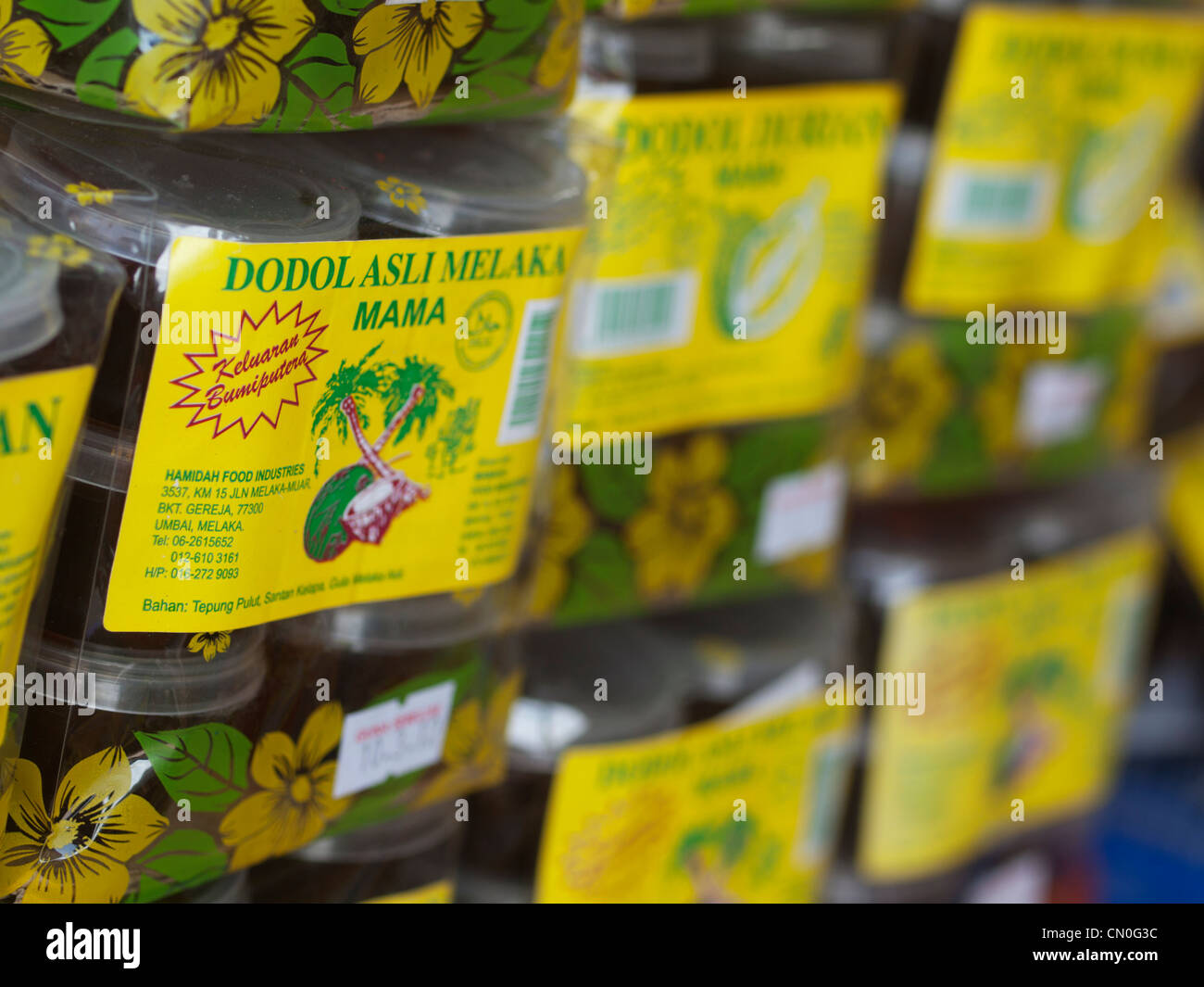 Malaysian dodol sweets Stock Photo