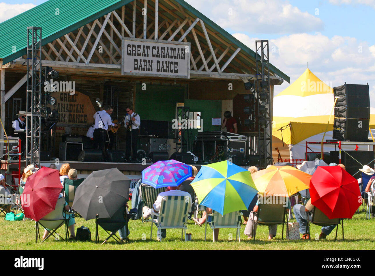 Bluegrass music festival Stock Photo