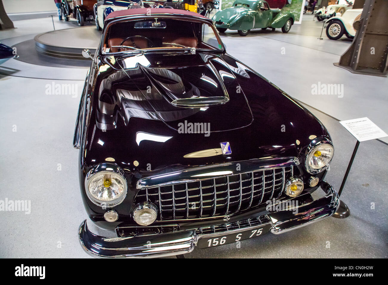 1951 Talbot Lago T26 Grand Sport Cabriolet at the Mullin Museum in Oxnard California with body by Stablimenti Farina Stock Photo
