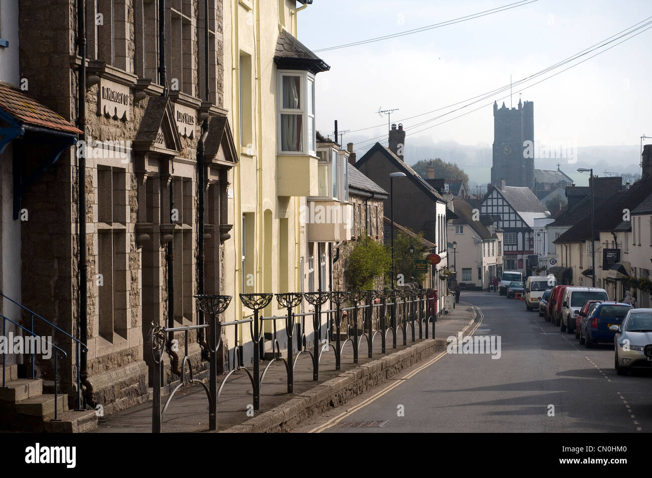 Moretonhampstead - ‘The Gateway to the Moor’, is an ancient market town located in the centre of Devon on the edge of Dartmoor. Stock Photo