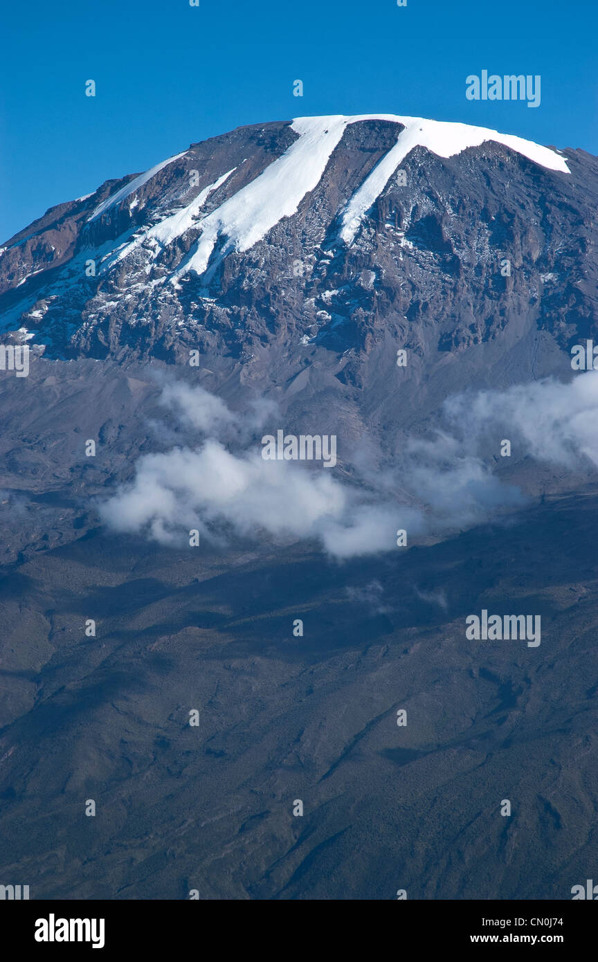 Kilimanjaro, aerial view, Tanzania Stock Photo