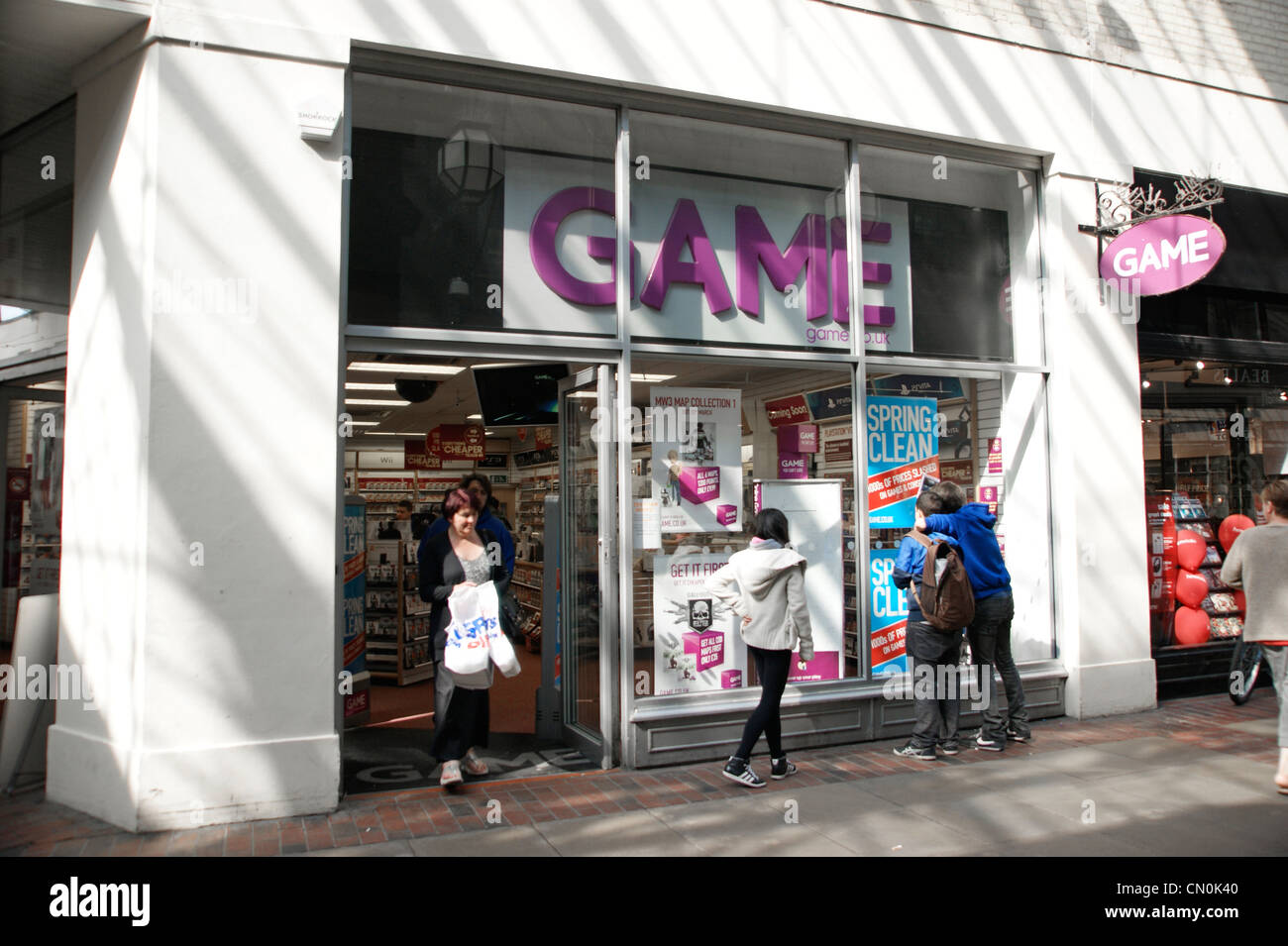 Game group retailer shop Worthing West Sussex UK Stock Photo Alamy