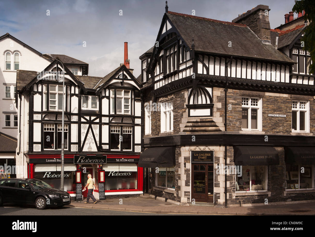 UK, Cumbria, Bowness on Windermere, Queen’s Square Stock Photo