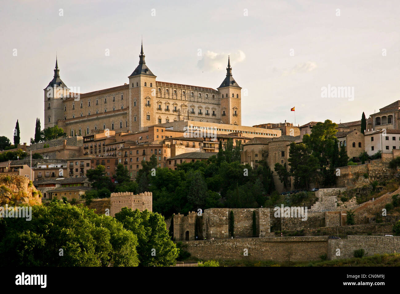 Europe Spain Castilla - La Mancha Toledo Alcazar Stock Photo