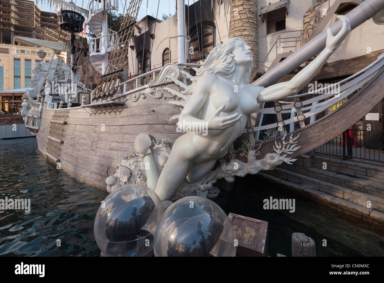 Sirens of Treasure Island, Las Vegas Paradise Stock Photo