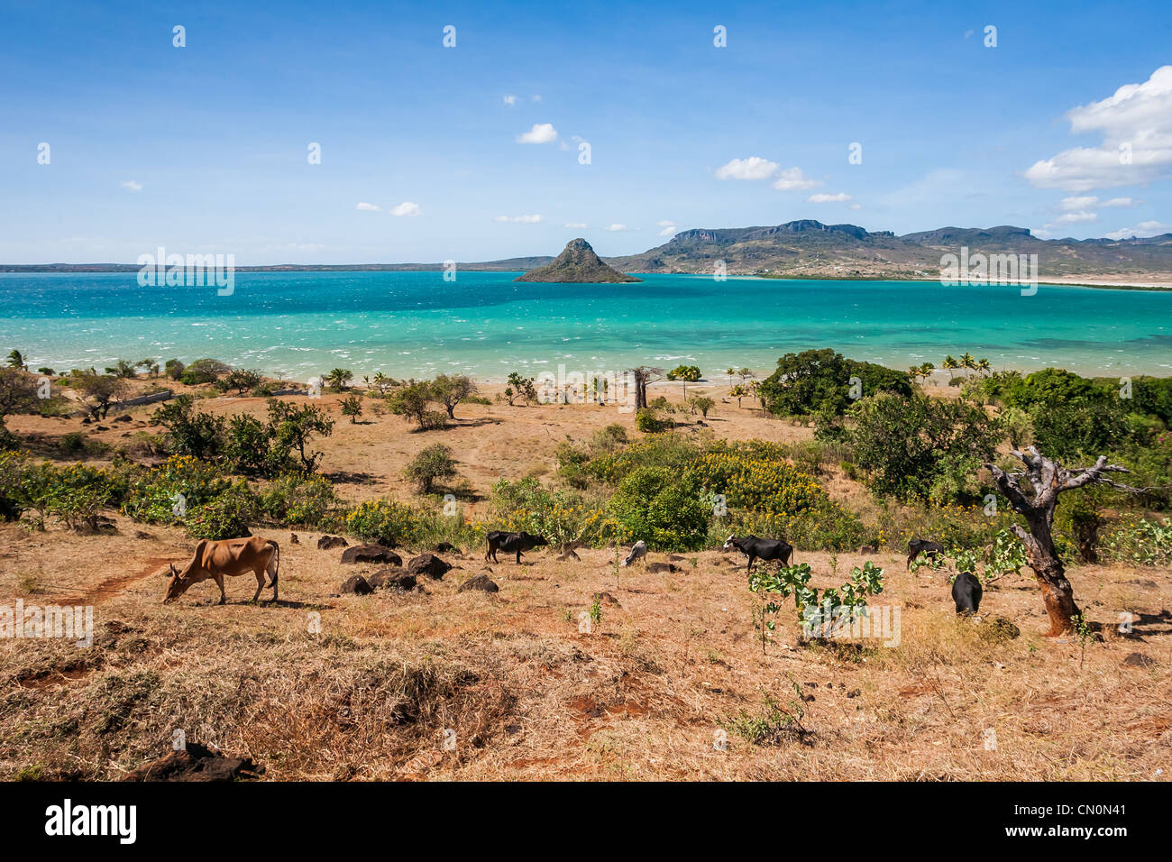 The sugarloaf of Antsiranana bay (Diego Suarez), northern Madagascar Stock Photo