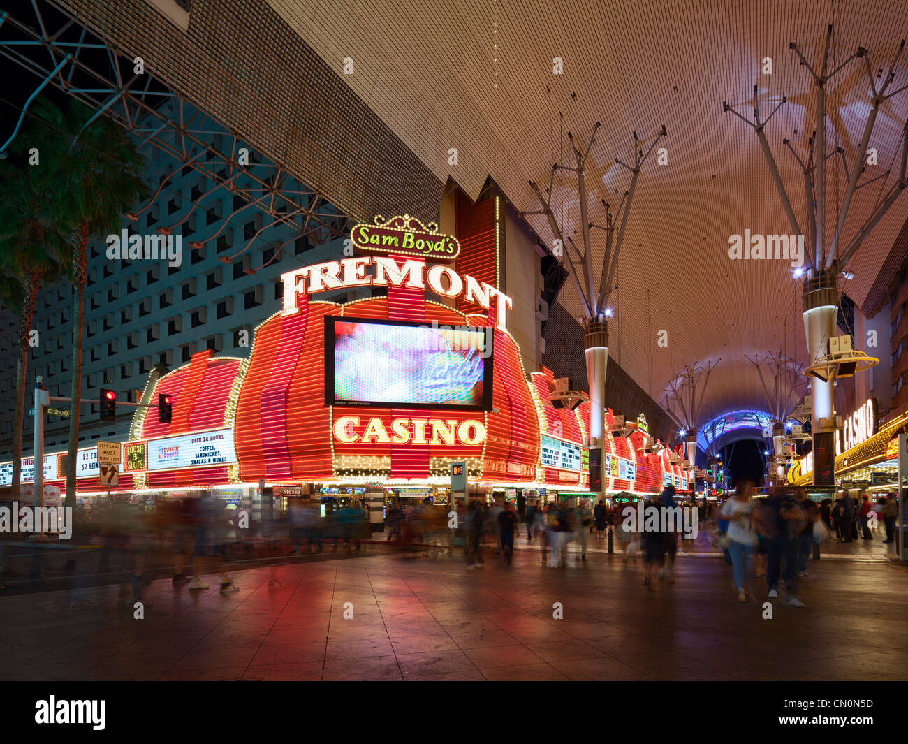 Fremont Street, Las Vegas Stock Photo