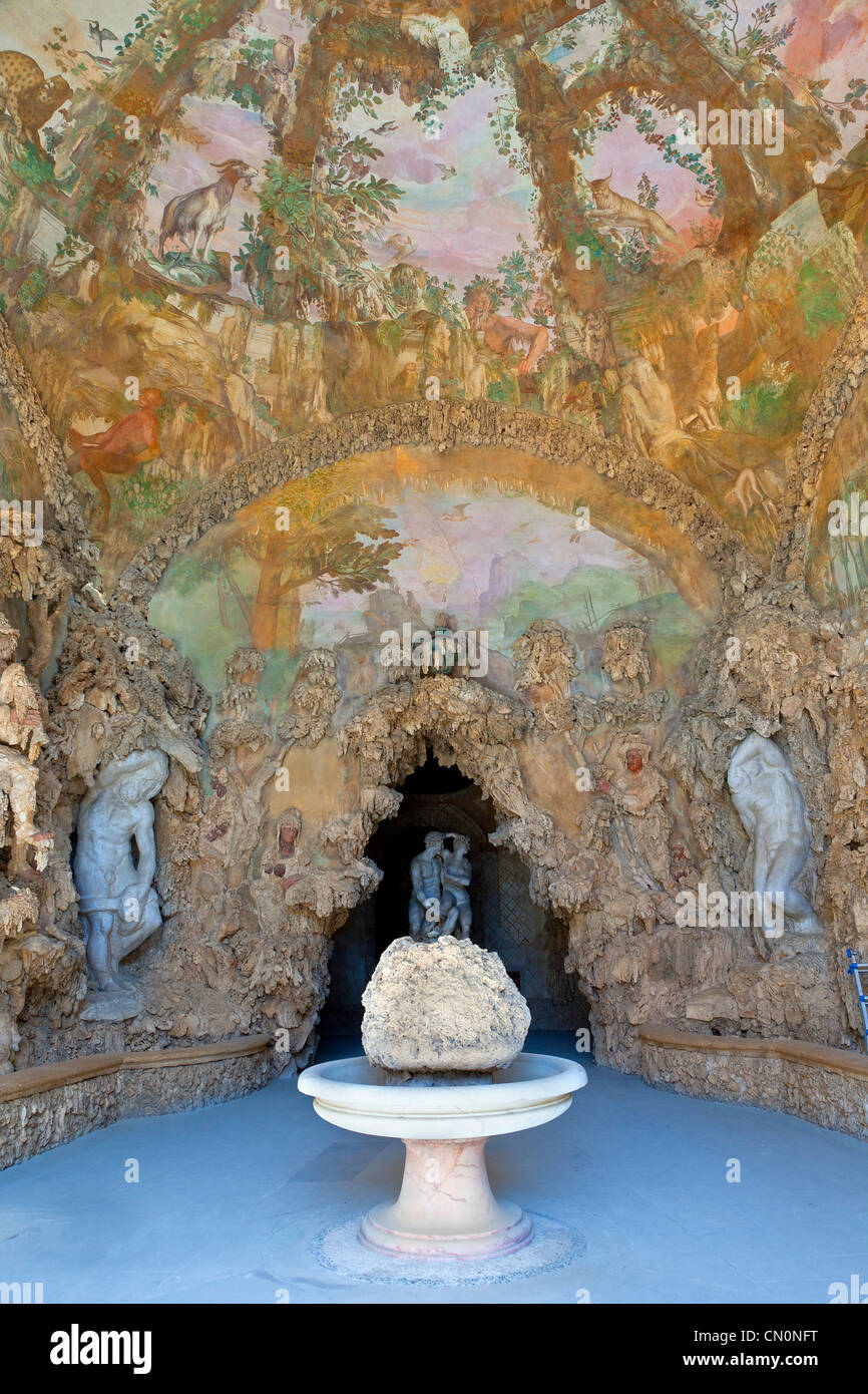 Europe, Italy, Florence, Boboli garden, Grotta del Buontalenti Stock Photo