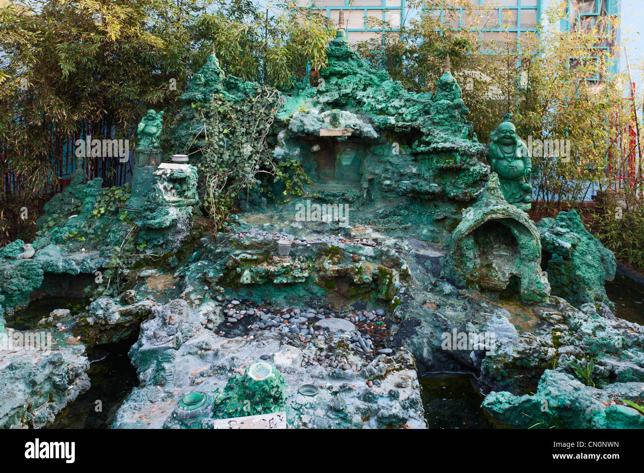 Chinatown Wishing well, Los Angeles Stock Photo