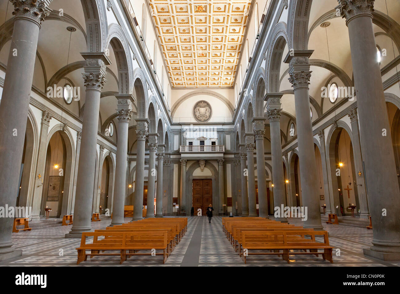 Europe, Italy, Florence, San Lorenzo Church, Unesco World Heritage Site Stock Photo