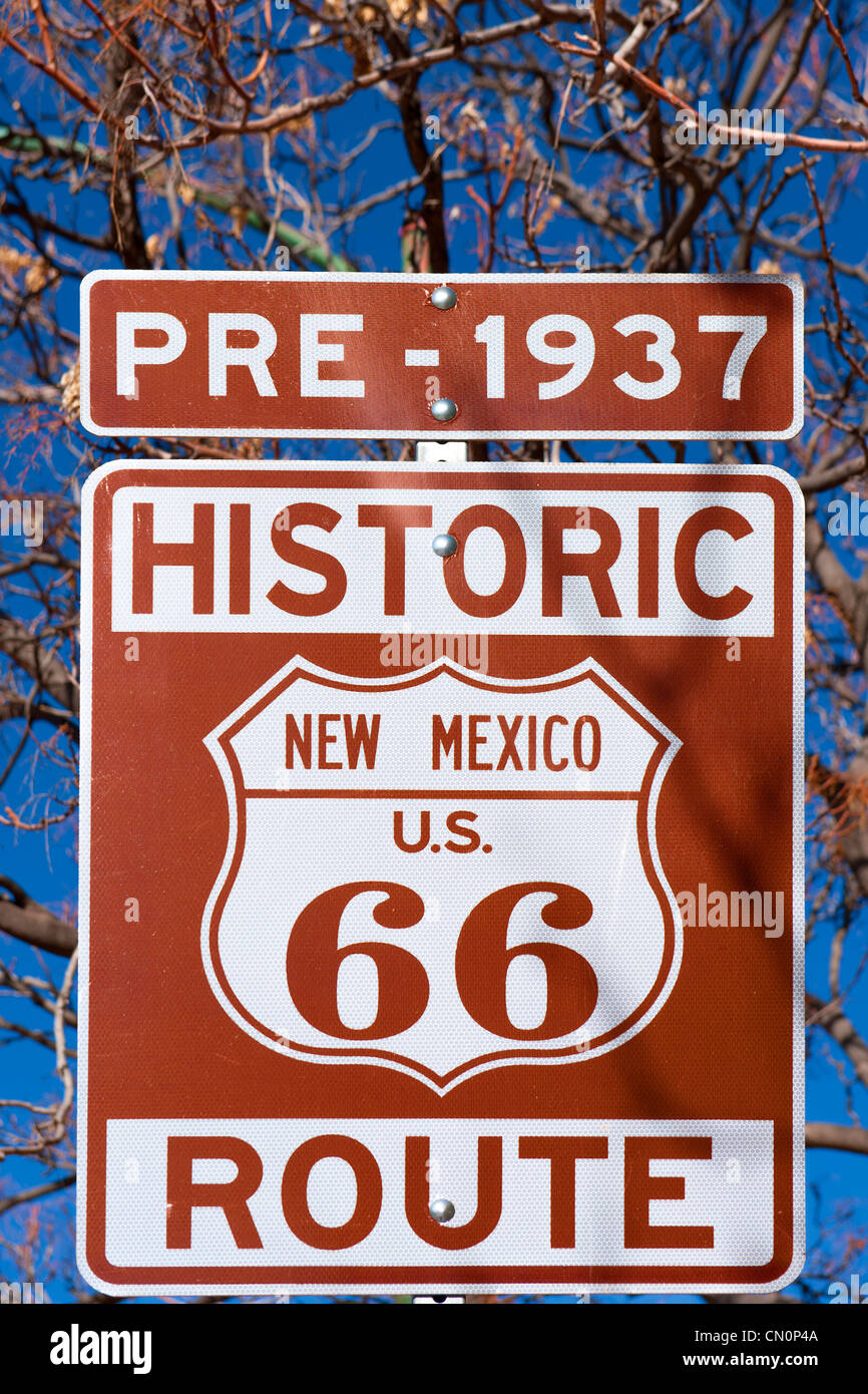 Route 66 sign, Santa Fe, New Mexico, USA Stock Photo - Alamy Route 66 sign, Santa Fe, New Mexico, USA Stock Photo - Alamy