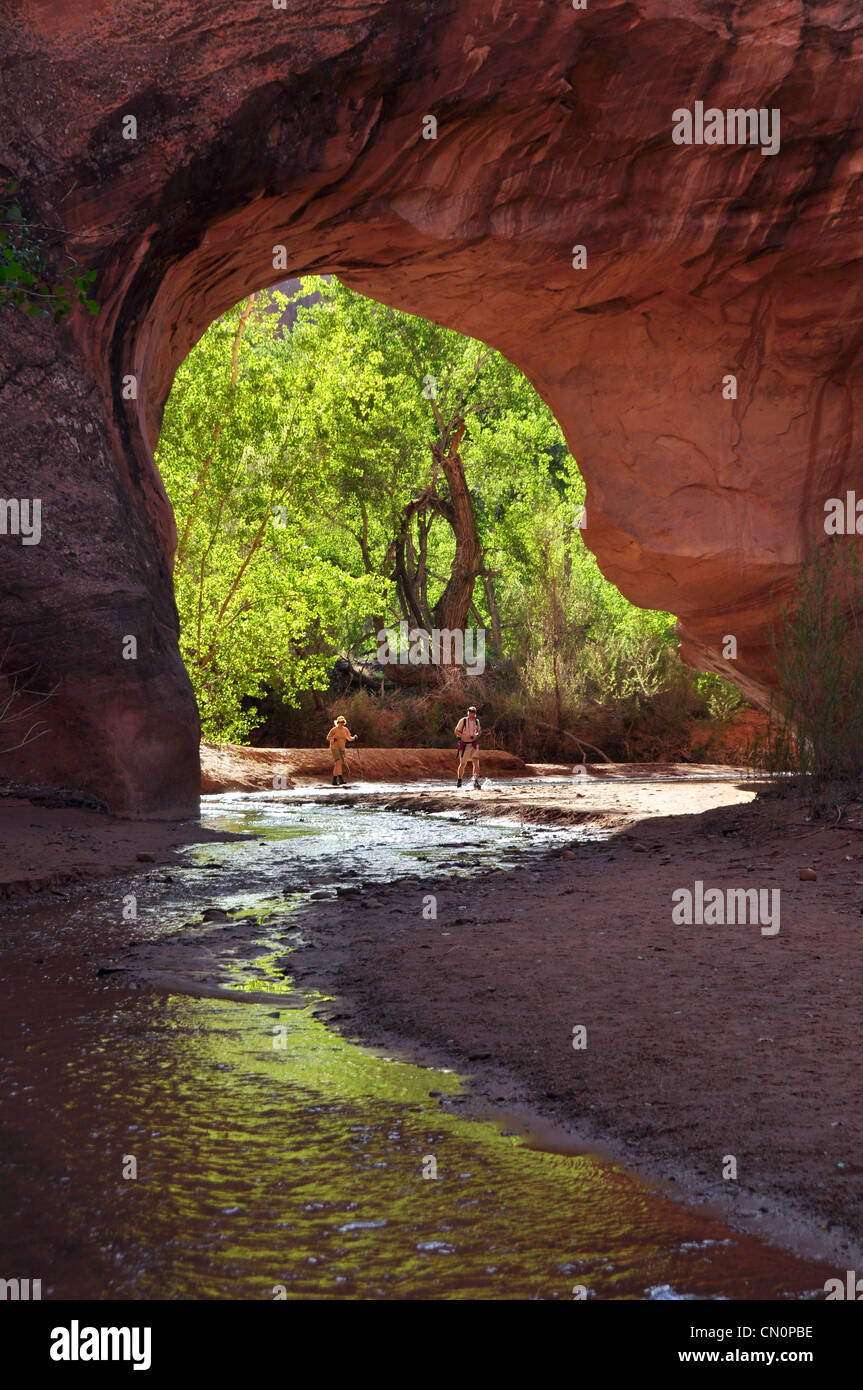 Coyote Natural Bridge in Coyote Gulch, a tributary of the Escalante