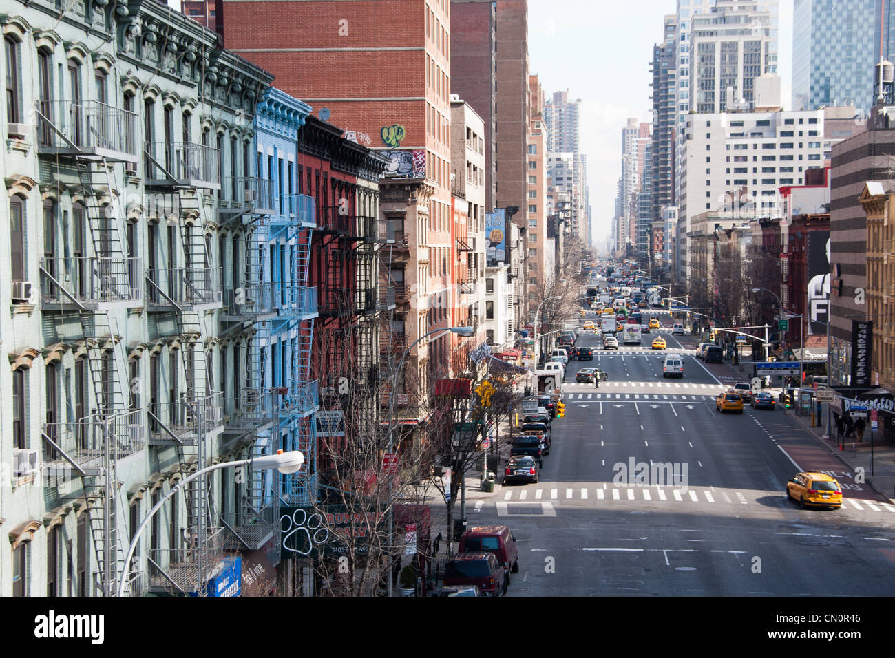 Traffic on 1st Avenue, New York City Stock Photo Alamy