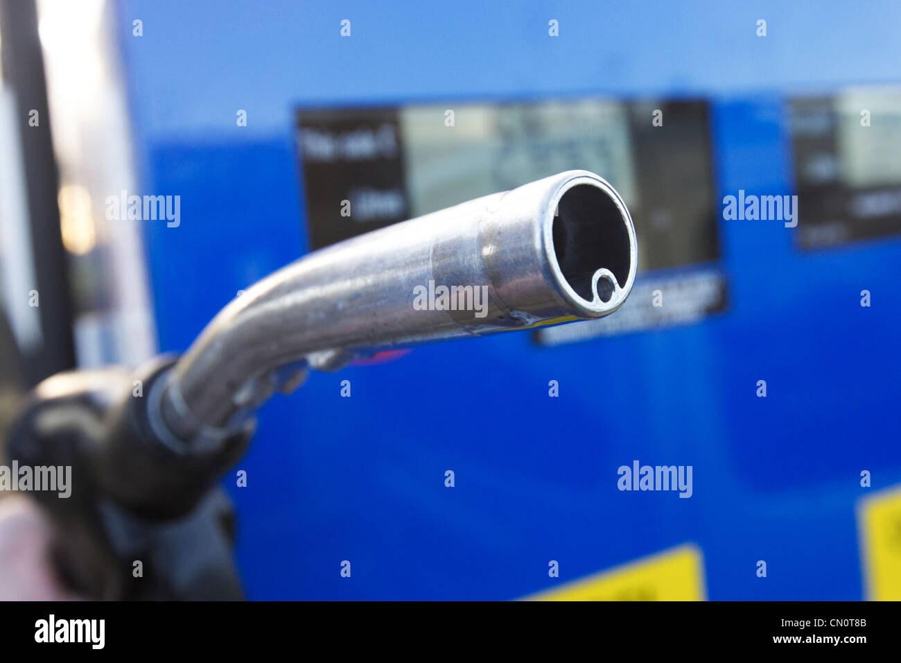 diesel fuel pump with prices Belfast Northern Ireland UK Stock Photo