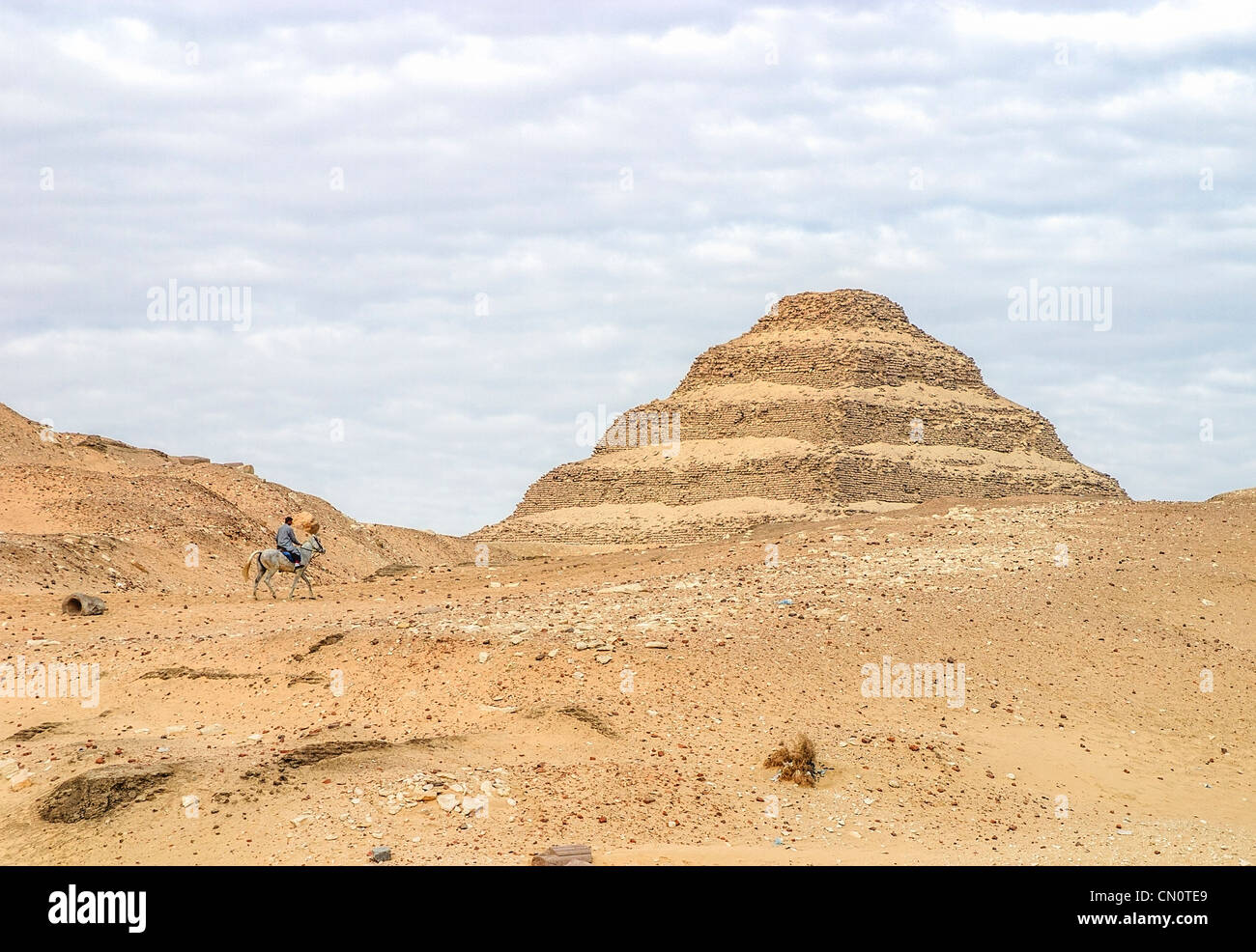 Step pyramid of Djoser (or Zoser) at Sakkara (or Saqqara), near Cairo