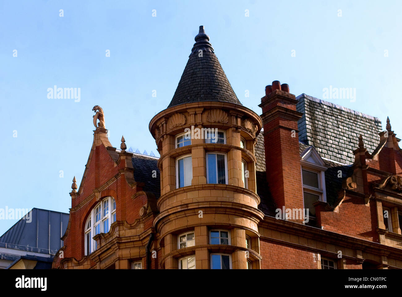 Detail of the a period building near Sloane Square,  Kesington and Chelsea Stock Photo