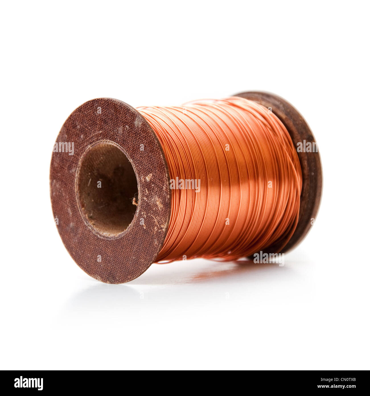 Copper wire spool hi-res stock photography and images - Alamy