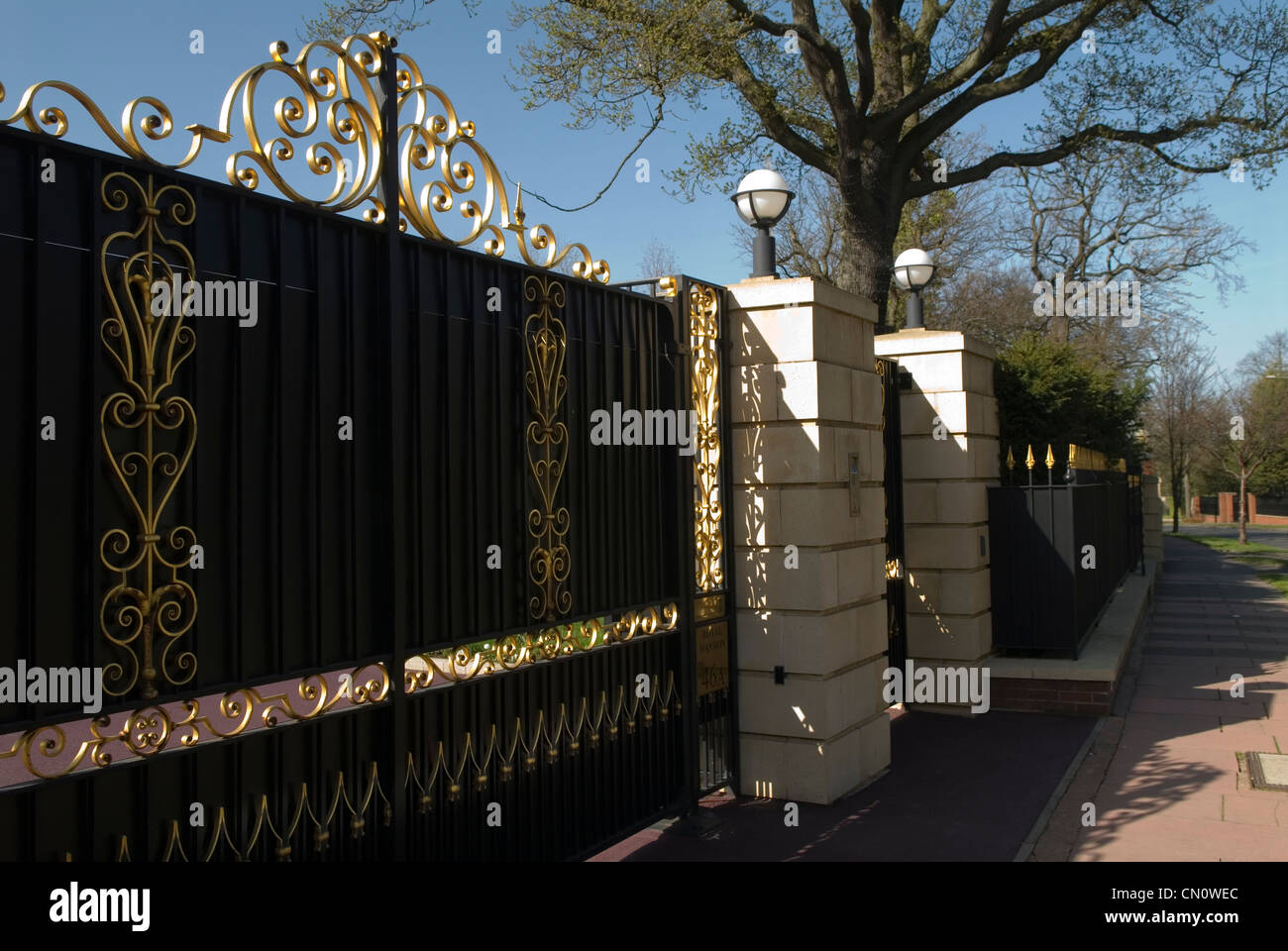 The Avenue Hampstead North London N 2. Security Gates fronting