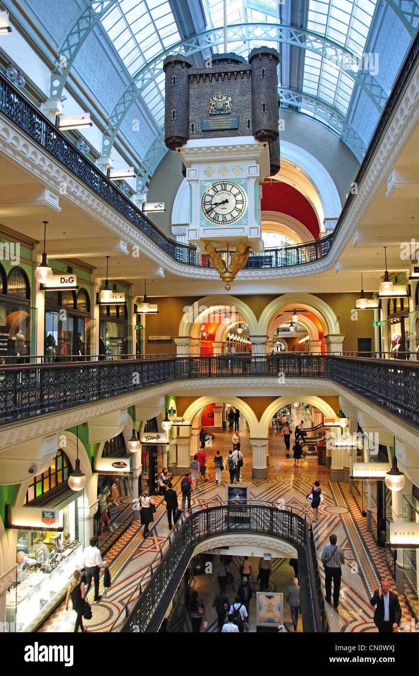 Interior of Queen Victoria Building (QVB Shopping Centre),