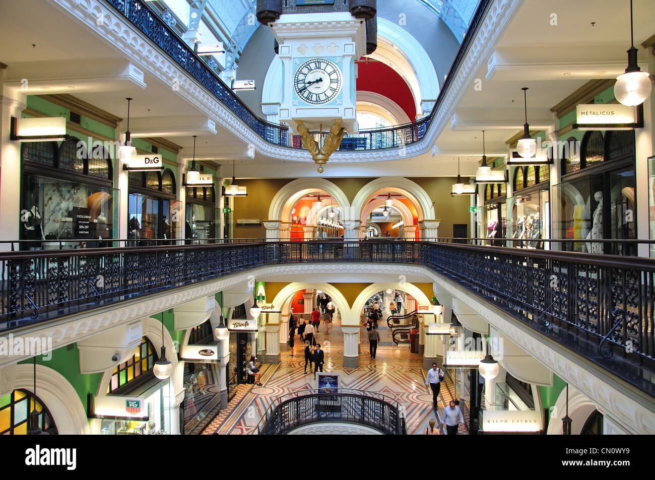 Interior of Queen Victoria Building (QVB Shopping Centre),