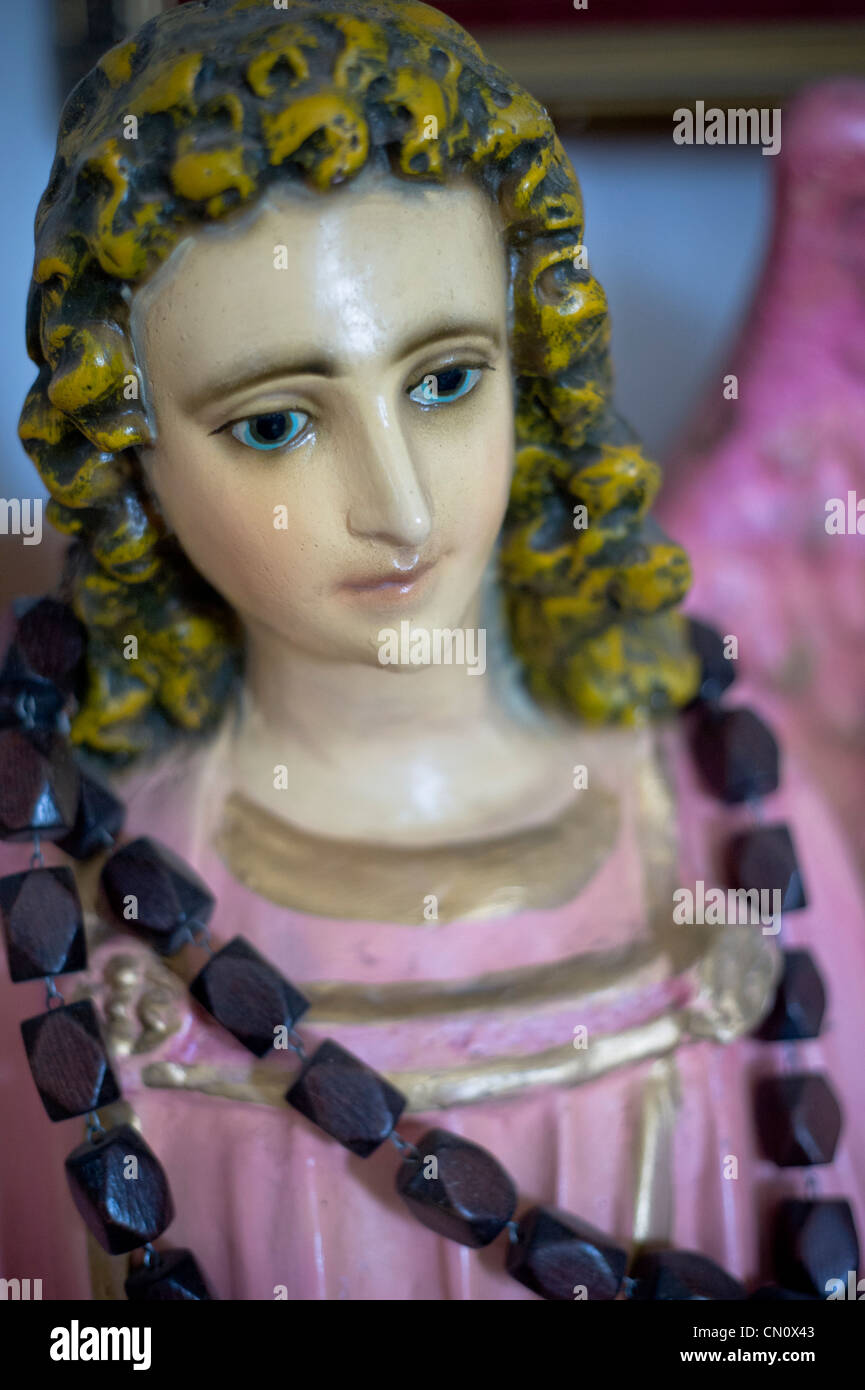 An angelic statue at the Catholic church in Three Rivers, New Mexico. Stock Photo