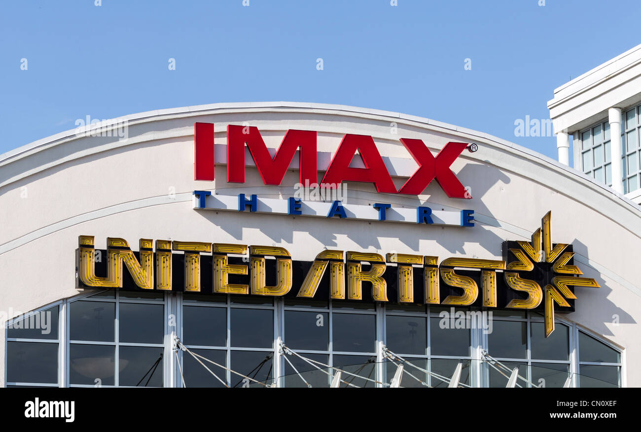 Imax movie theater United Artists, King of Prussia Mall, Pennsylvania, USA Stock Photo