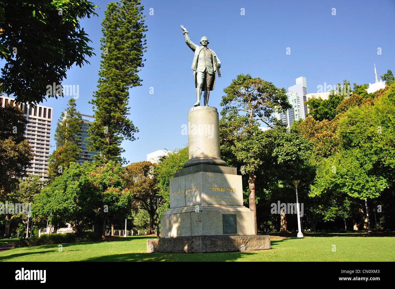Captain Cook Statue In Hyde Park Sydney New South Wales