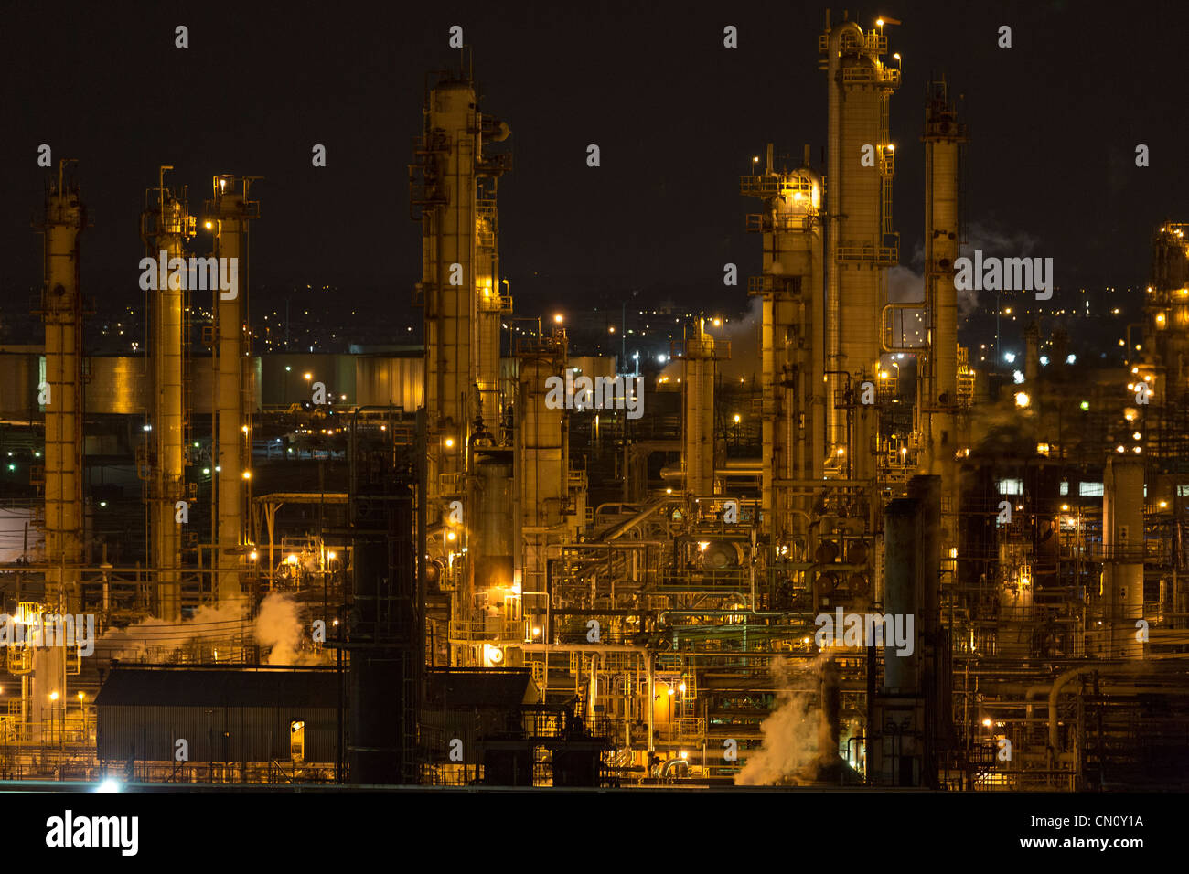Sunoco oil refinery, Philadelphia, Pennsylvania, USA Stock Photo