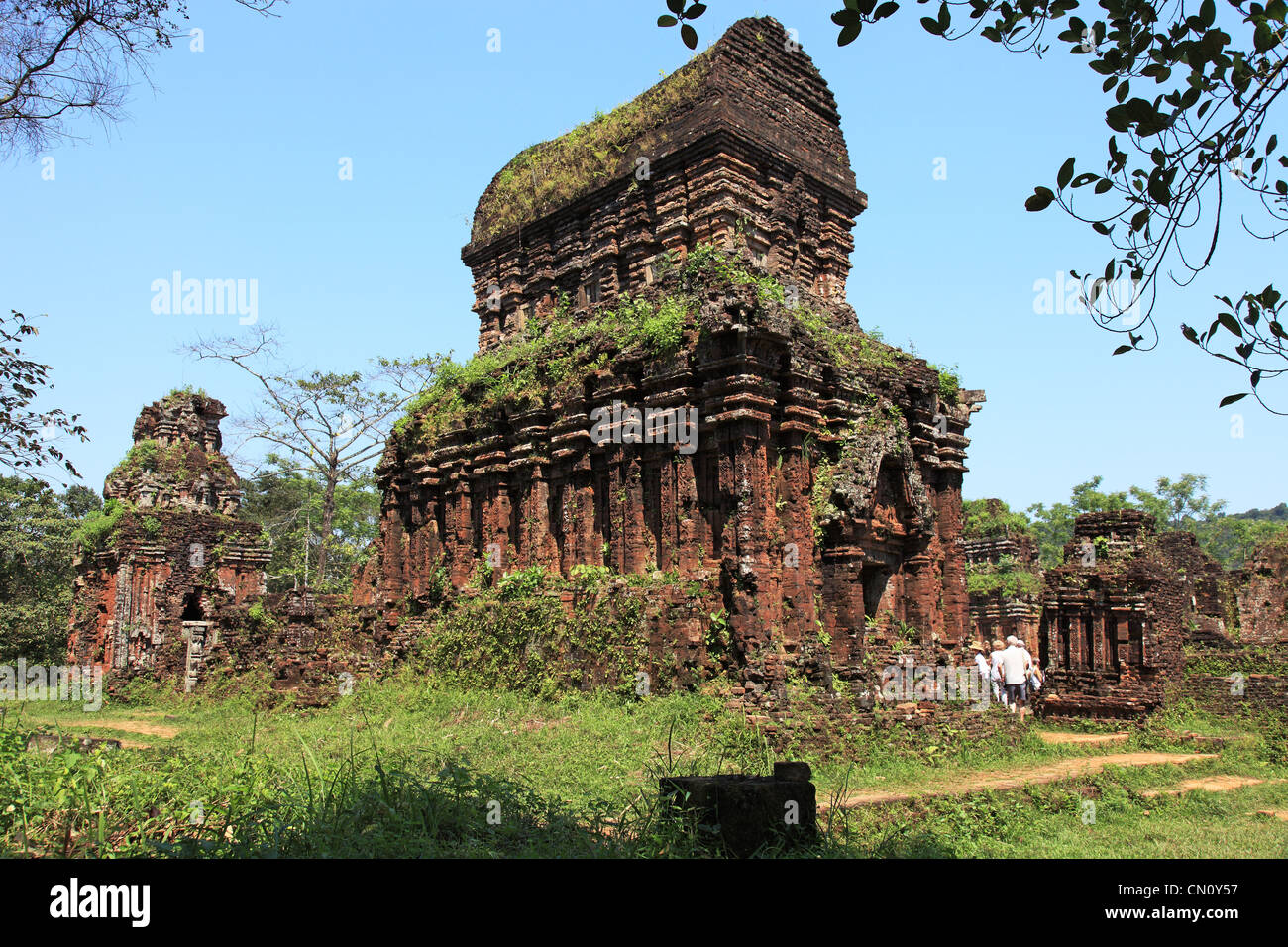 Temple ruins at My Son Sanctuary Vietnam Stock Photo