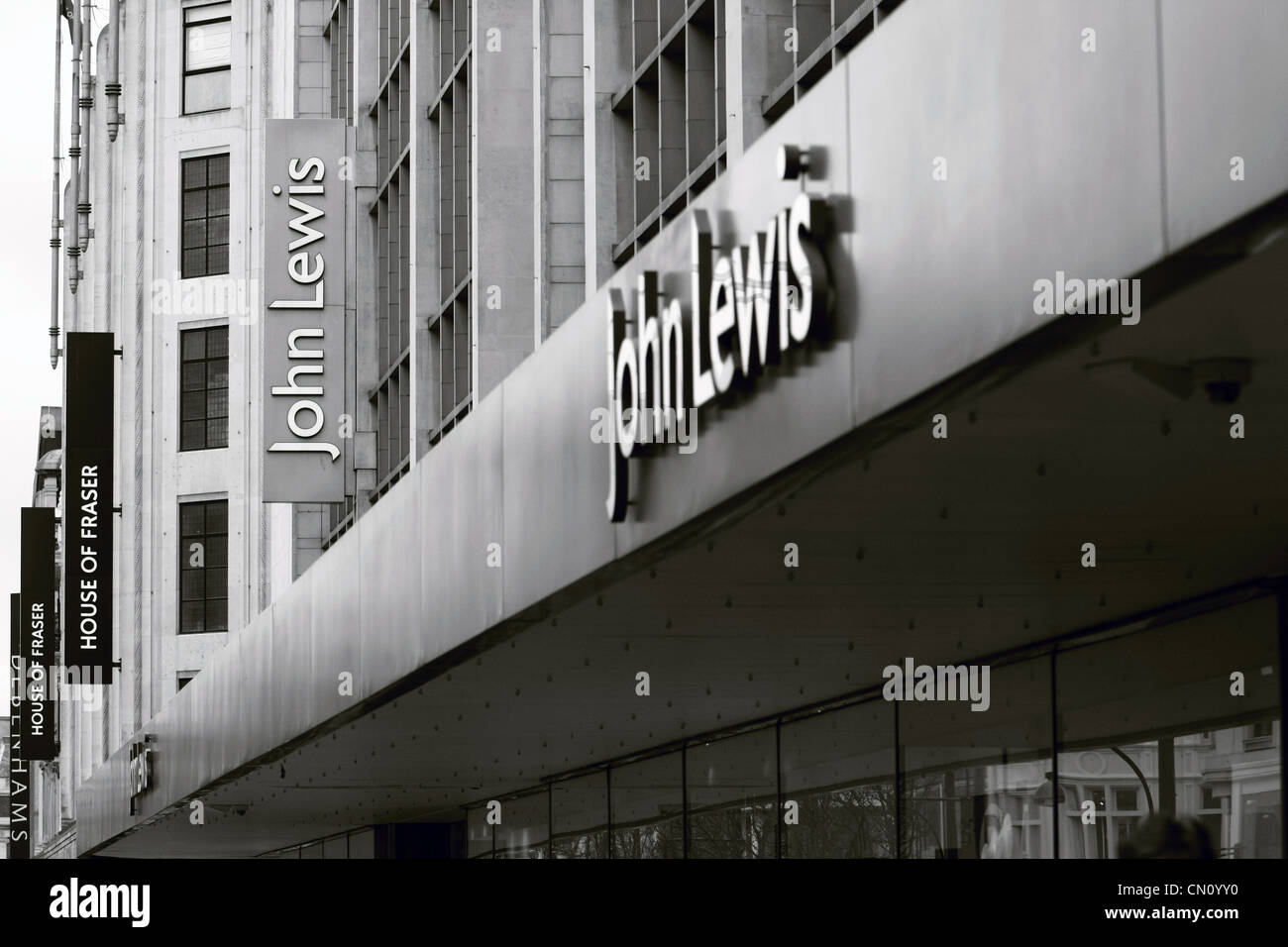 The front of the John Lewis department store in Oxford Street, London