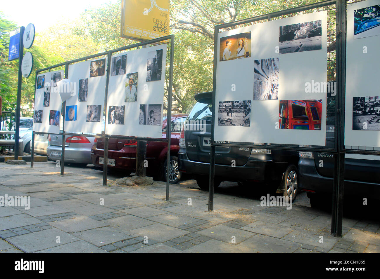 street photograhy exhibition at Kala Ghoda, mumbai, india Stock Photo