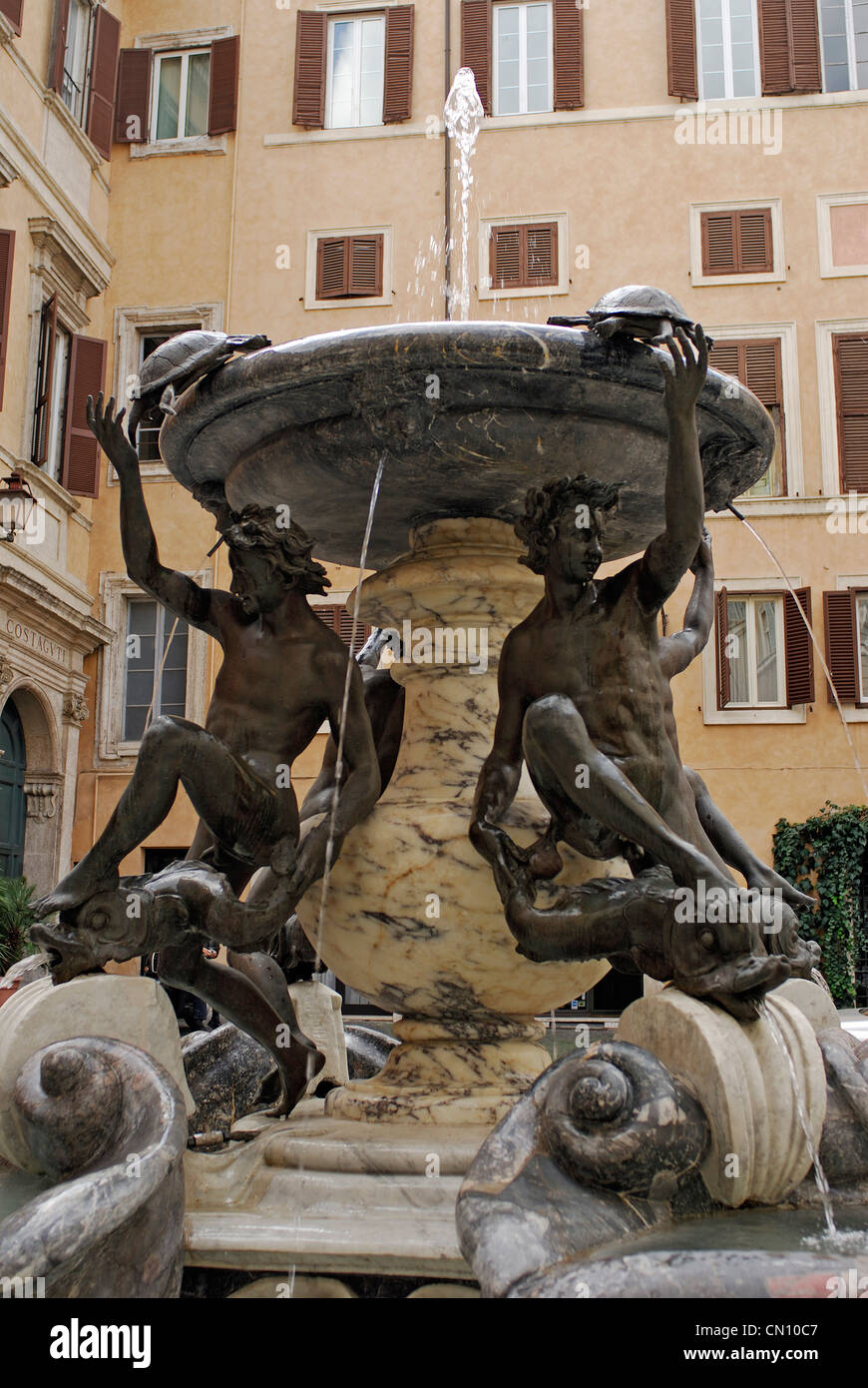 Fontana delle Tartarughe, designed by Giacomo della Porta. Piazza Mattei, Rome, Lazio, Italy Stock Photo
