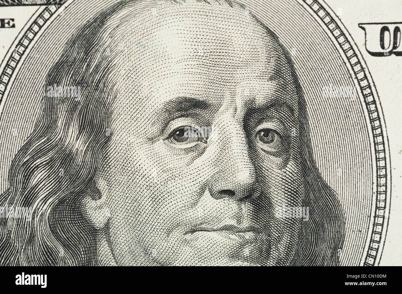 Close up view of dollar banknote Stock Photo - Alamy
