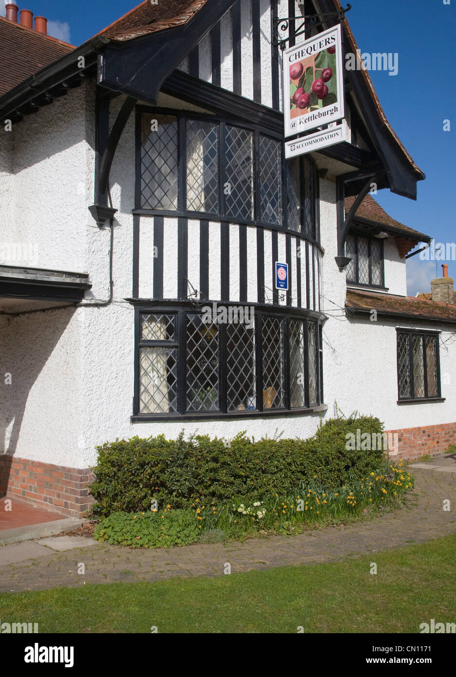 Chequers pub Kettleburgh, Suffolk, England Stock Photo Alamy