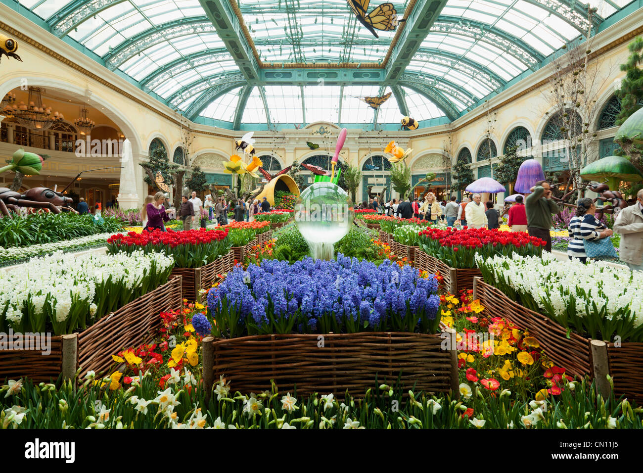 Chinese New year in Bellagio Hotel Conservatory & Botanical Gardens in Las  Vegas Stock Photo - Alamy