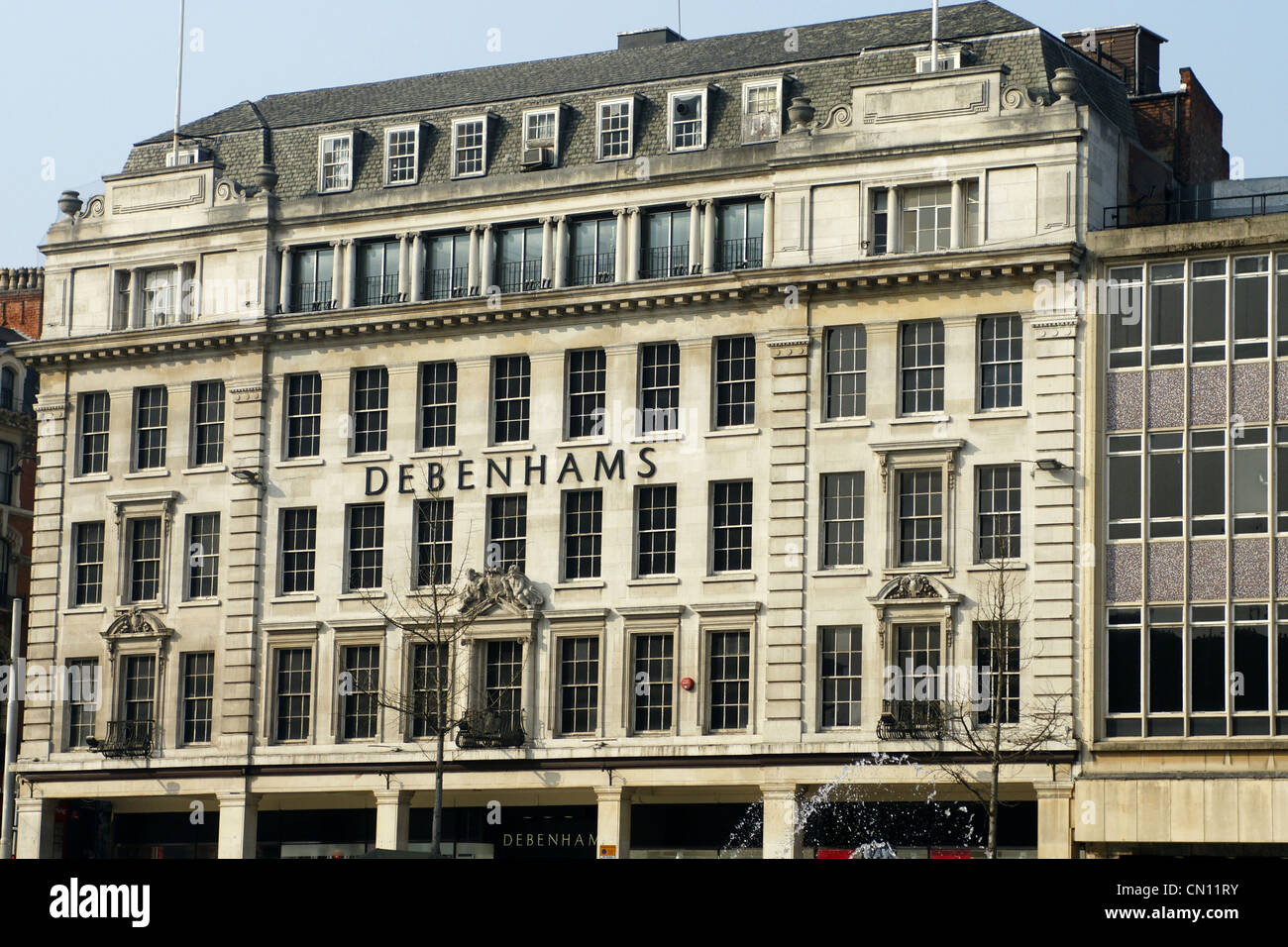 Debenhams store in the Old Market Square in Nottingham, England Stock