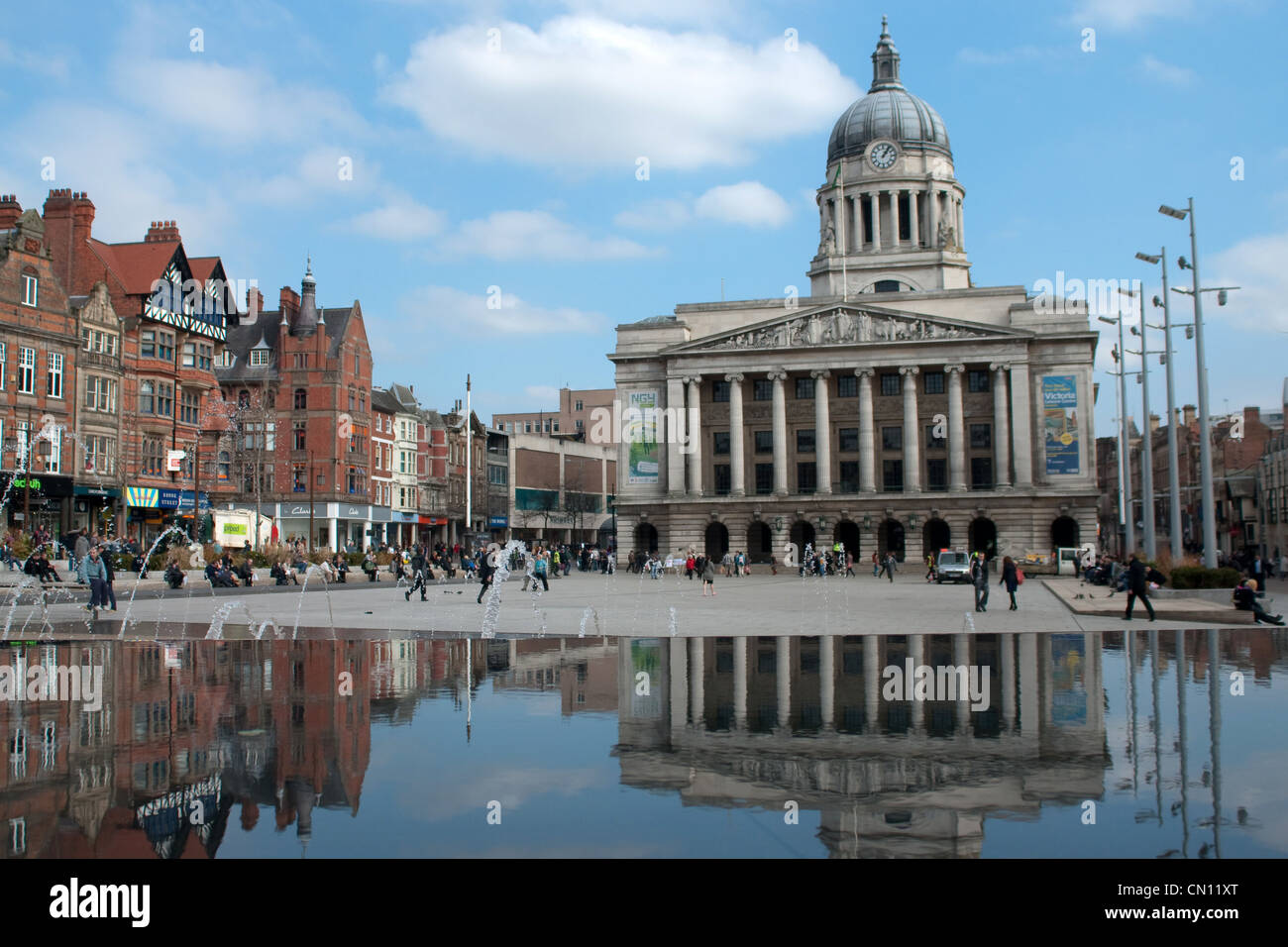 The Old Market Square in Nottingham, England Stock Photo - Alamy